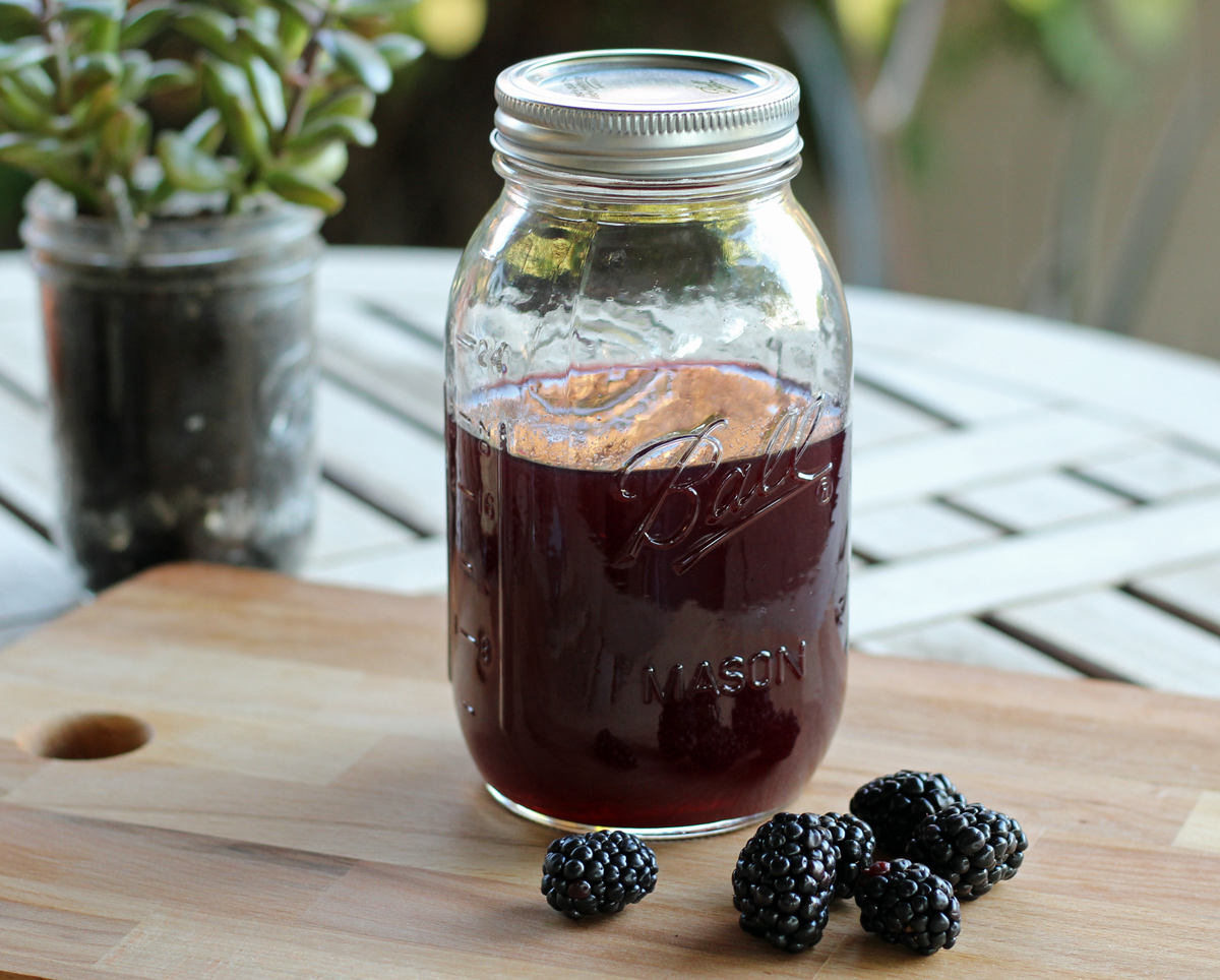 How to Make Blackberry Brandy the Finished Homemade Blackberry Brandy