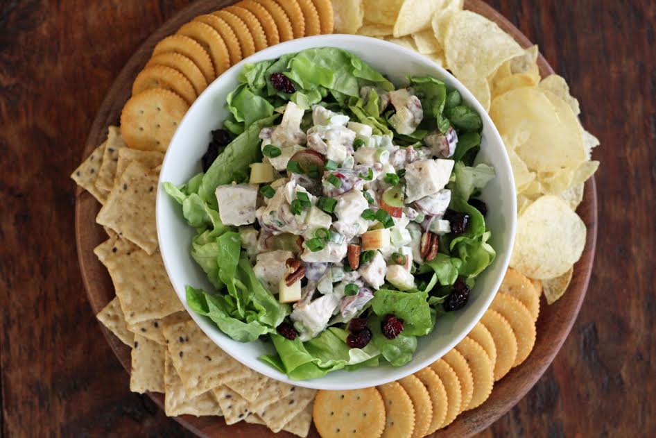 Chicken Salad Mason Jar Salads with Creamy No-Mayo Dressing - Kristine's  Kitchen