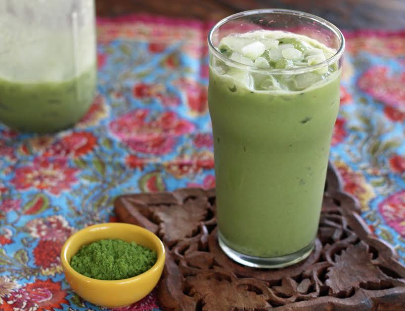 Iced Matcha Green Tea Latte - The Dinner Bite